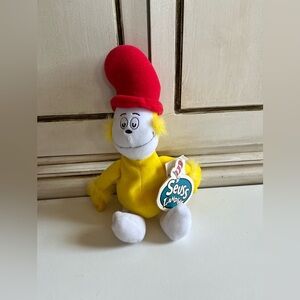 NWT Dr.Seuss Sam I Am Cat In The Hat Plush 9" Universal Studios Vintage 1998 toy
